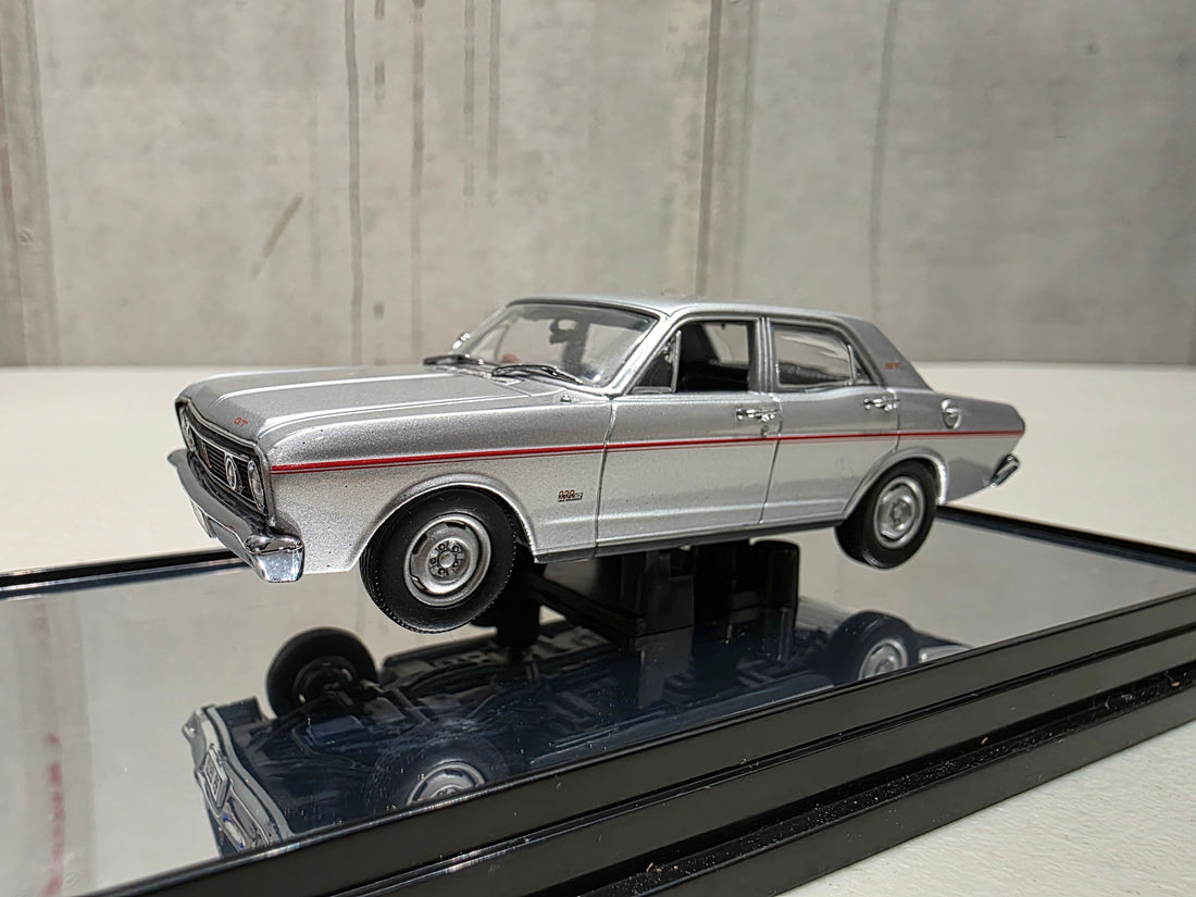 1968 FORD XT GT FALCON - GT SILVER - 1:43 SCALE DIECAST MODEL - CLASSIC CARLECTABLES