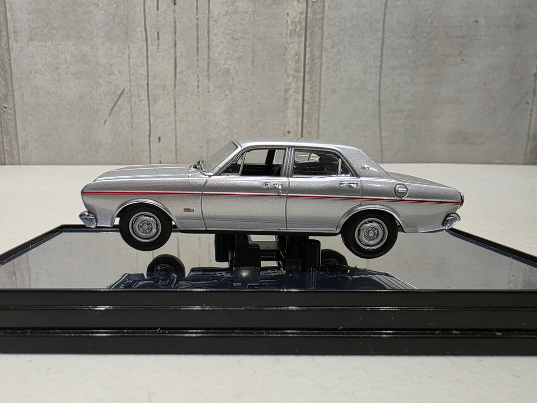 1968 FORD XT GT FALCON - GT SILVER - 1:43 SCALE DIECAST MODEL - CLASSIC CARLECTABLES