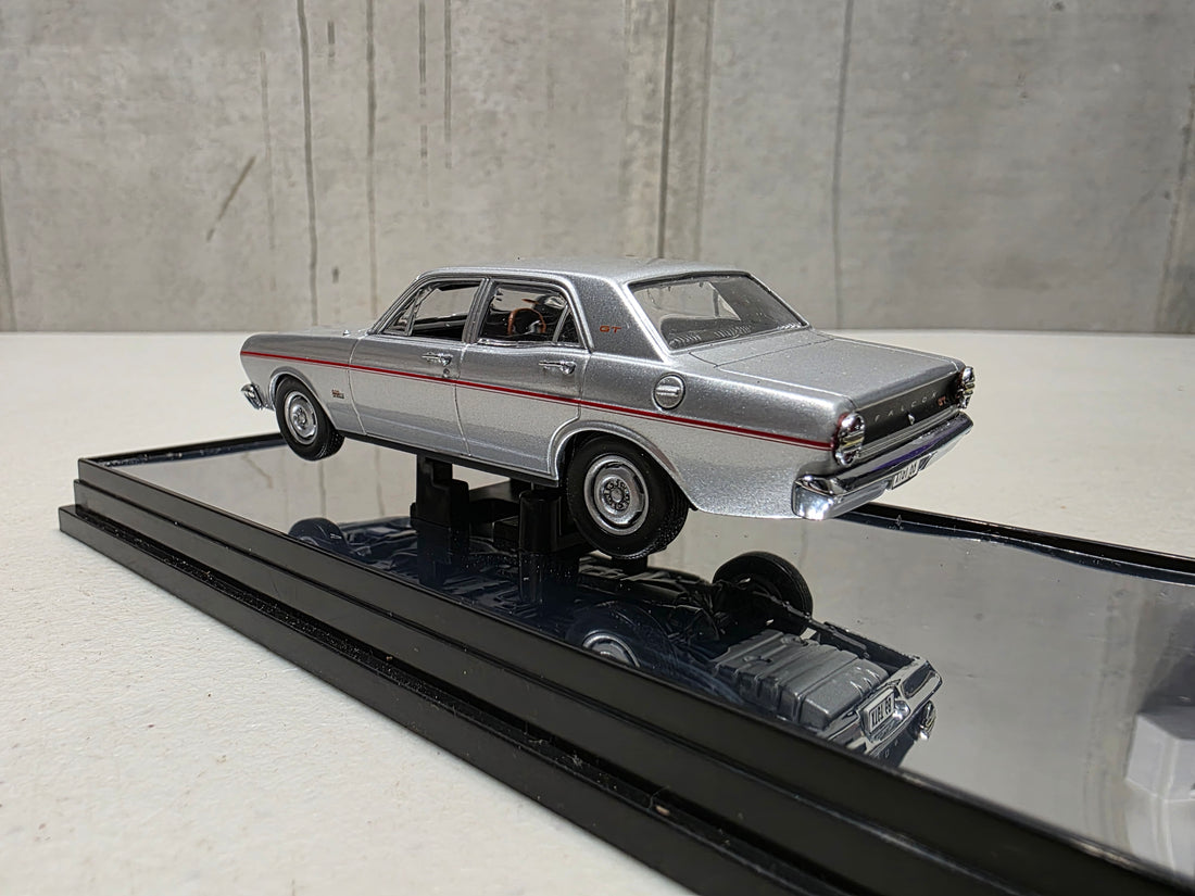 1968 FORD XT GT FALCON - GT SILVER - 1:43 SCALE DIECAST MODEL - CLASSIC CARLECTABLES