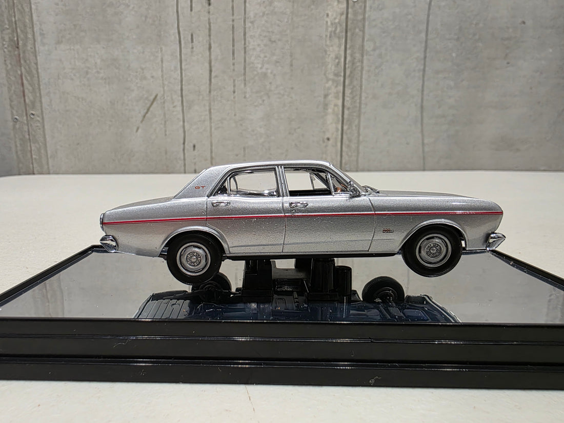 1968 FORD XT GT FALCON - GT SILVER - 1:43 SCALE DIECAST MODEL - CLASSIC CARLECTABLES
