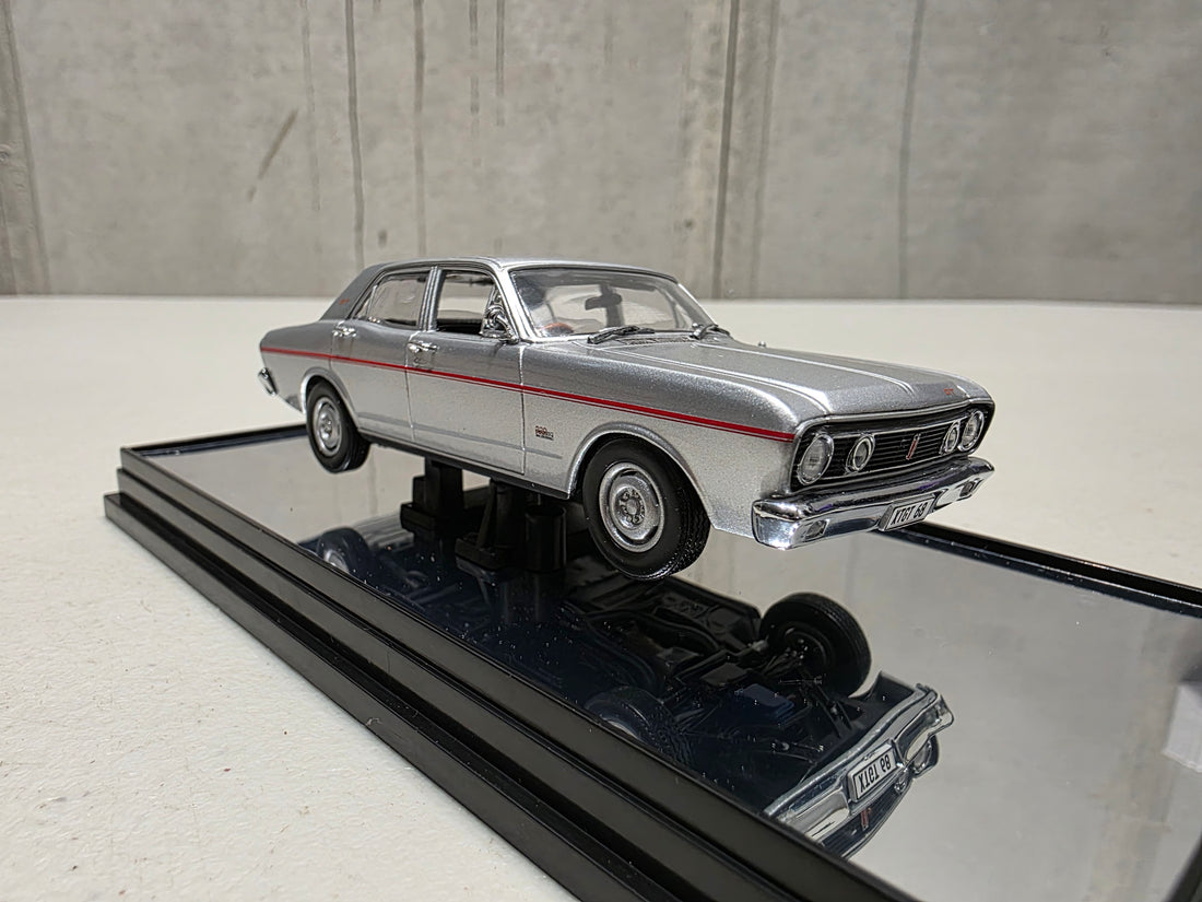 1968 FORD XT GT FALCON - GT SILVER - 1:43 SCALE DIECAST MODEL - CLASSIC CARLECTABLES
