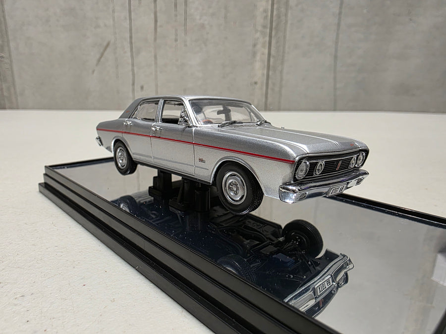 1968 FORD XT GT FALCON - GT SILVER - 1:43 SCALE DIECAST MODEL - CLASSIC CARLECTABLES