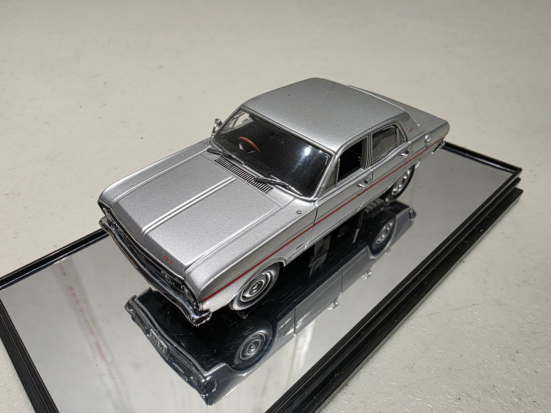 1968 FORD XT GT FALCON - GT SILVER - 1:43 SCALE DIECAST MODEL - CLASSIC CARLECTABLES