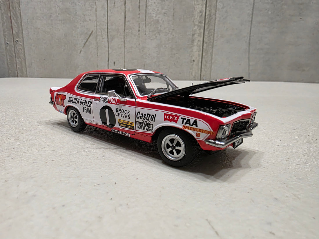 PETER BROCK #1 LJ GTR XU-1 RACING TORANA - 1:32 SCALE DIECAST MODEL - DDA