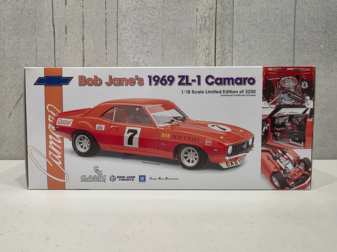 BOB JANE'S 1969 ZL-1 CAMARO - 1:18 SCALE DIECAST