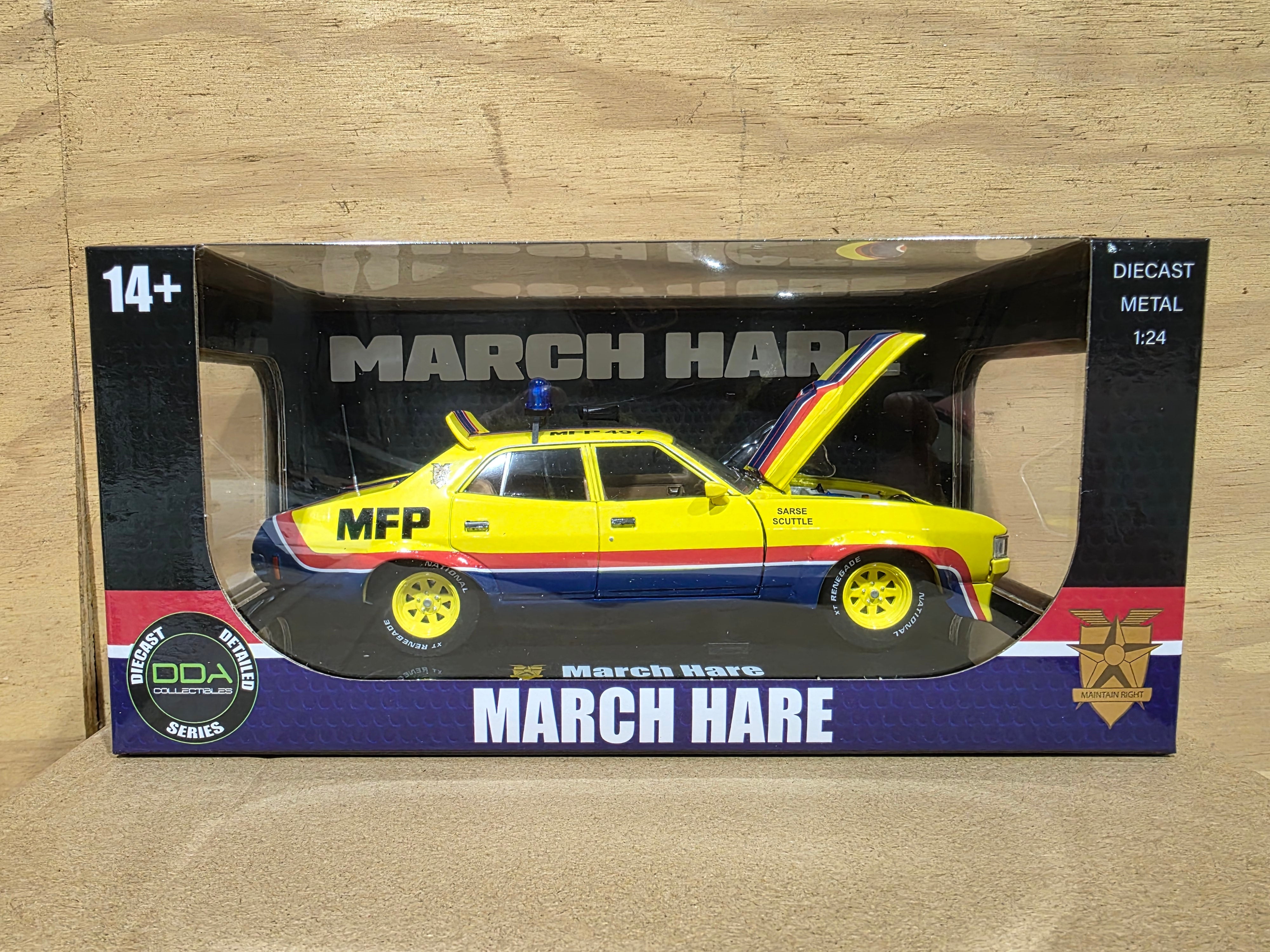 MFP MARCH HARE FORD XA FALCON MAD MAX MOVIE CAR - 1:24 SCALE DIECAST M