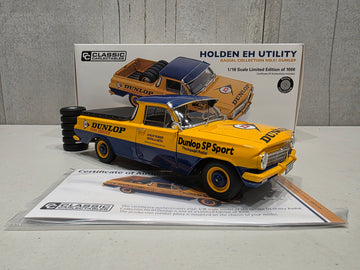 HOLDEN EH UILITY "DUNLOP" 1:18 SCALE DIECAST MODEL