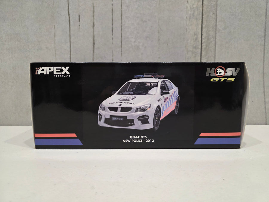 2013 VF HSV GEN-F GTS - NSW POLICE CAR - 1:18 SCALE MODEL - APEX REPLICAS