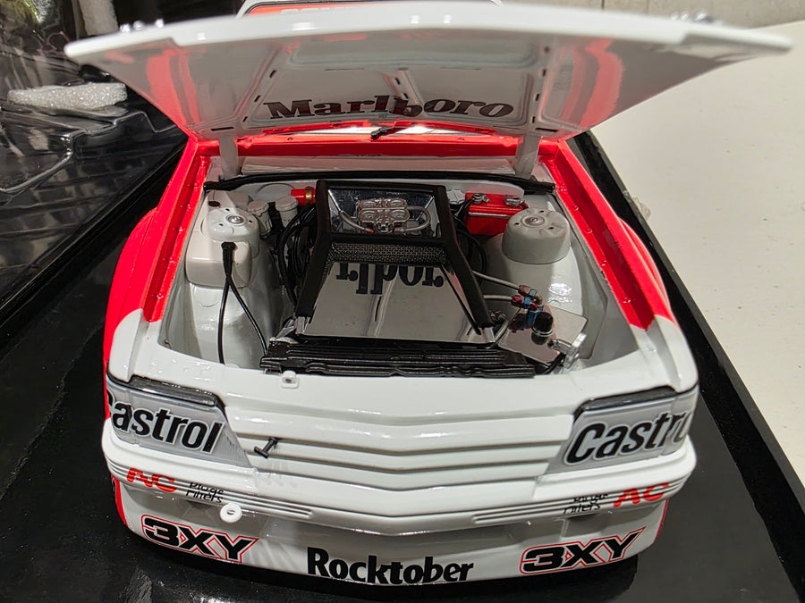 PETER BROCK - LARRY PERKINS - HOLDEN DEALER TEAM - VK COMMODORE - 1984 BATHURST WINNER - 1:18 SCALE DIECAST WITH HELMET - BIANTE
