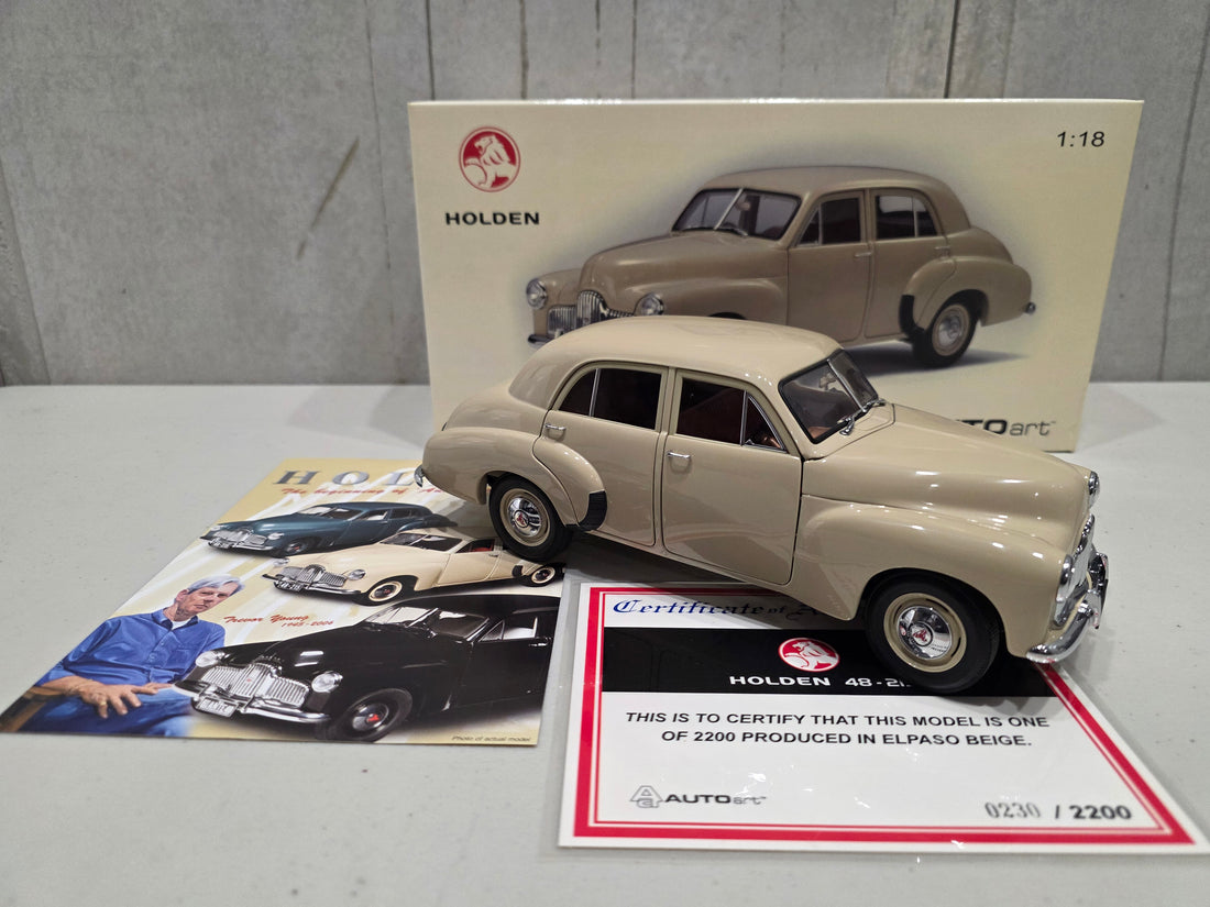 HOLDEN FX 48-215 SEDAN - ELPASO BEIGE - 1:18 SCALE DIECAST MODEL - AUTOart