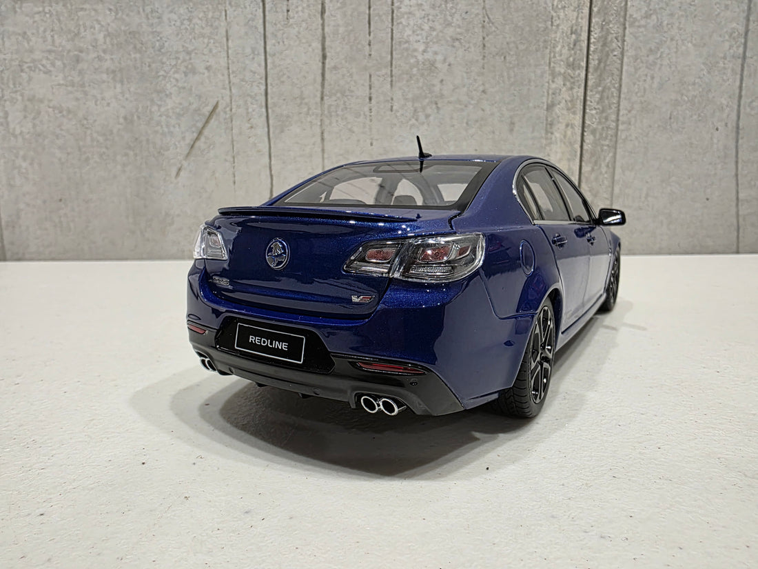 HOLDEN VF COMMODORE SSV REDLINE - SLIPSTREAM BLUE - 1:18 SCALE DIECAST MODEL - BIANTE