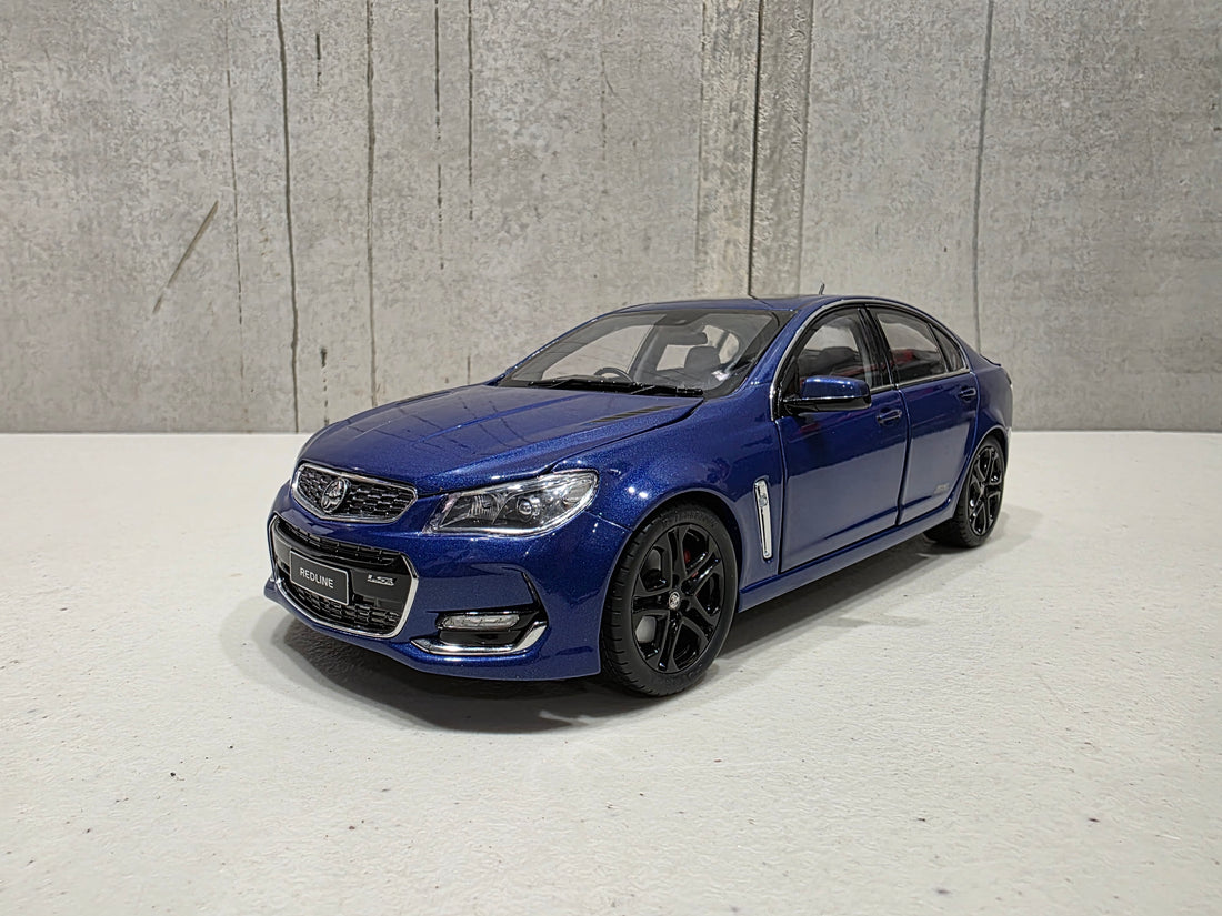 HOLDEN VF COMMODORE SSV REDLINE - SLIPSTREAM BLUE - 1:18 SCALE DIECAST MODEL - BIANTE
