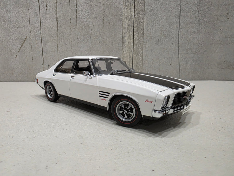 Holden HQ Monaro GTS Sedan Glacier White (350ci Engine) - 1:18 Scale Diecast Model