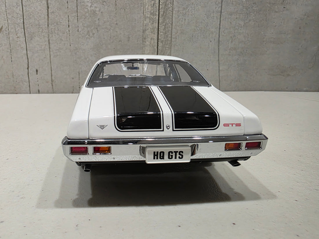 Holden HQ Monaro GTS Sedan Glacier White (350ci Engine) - 1:18 Scale Diecast Model