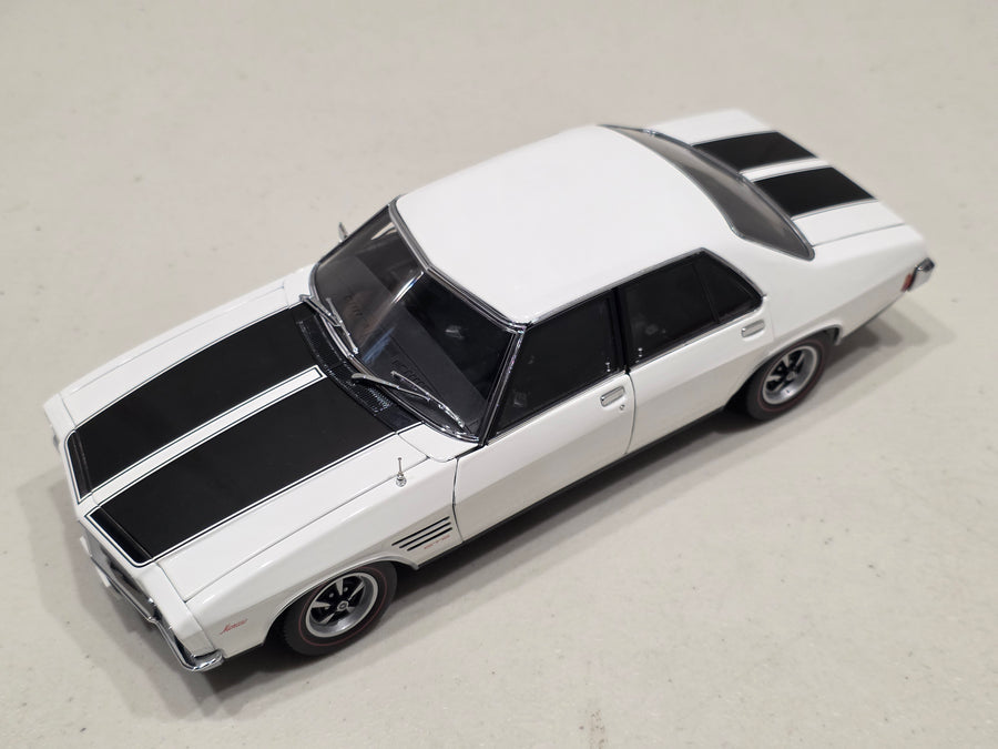 Holden HQ Monaro GTS Sedan Glacier White (350ci Engine) - 1:18 Scale Diecast Model