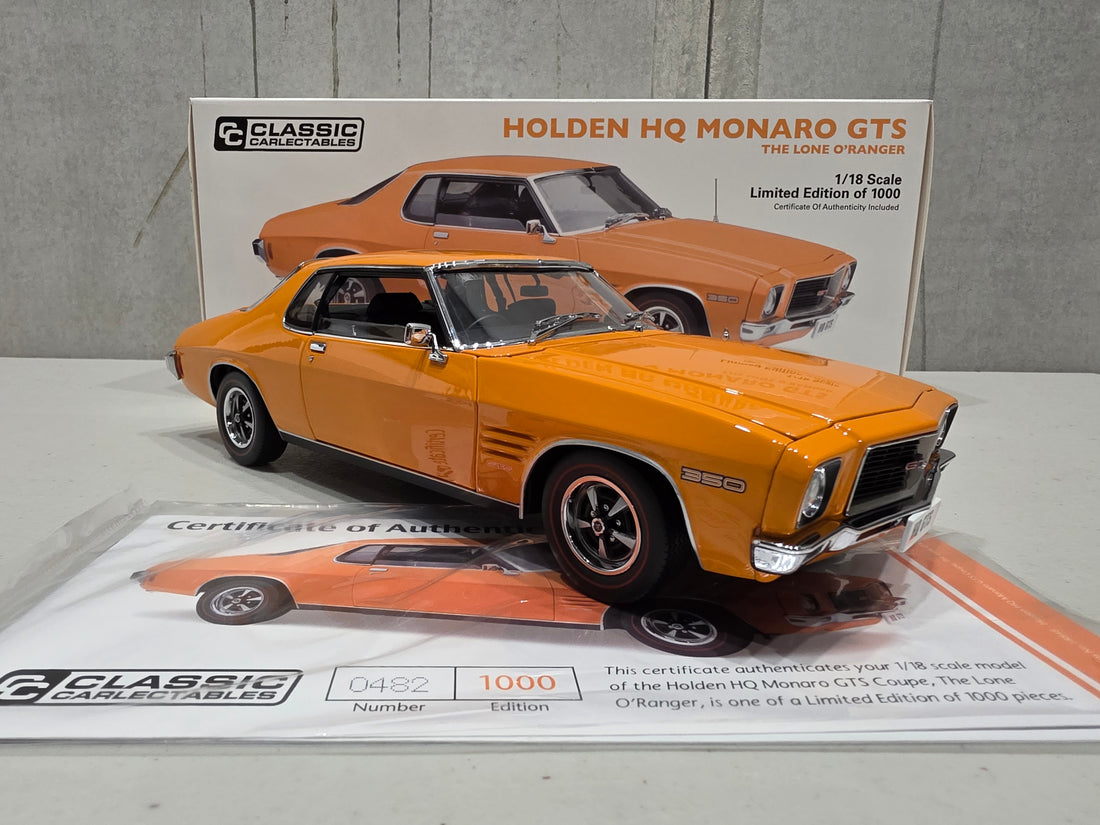 Holden HQ Monaro 350 GTS - The Lone O’Ranger - 1972 - 1:18 Scale Diecast Model