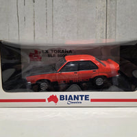 HOLDEN LX TORANA SLR5000 - MANDARIN RED - 1:18 SCALE DIECAST MODEL - BIANTE