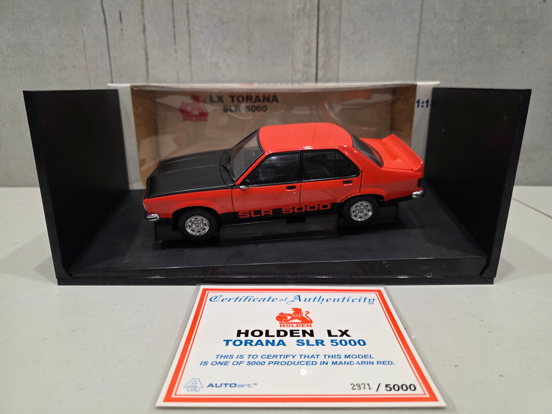 HOLDEN LX TORANA SLR5000 - MANDARIN RED - 1:18 SCALE DIECAST MODEL - BIANTE