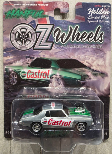 OZ WHEELS - HADFUL - CASTROL BLOWN HOLDEN HQ GTS MONARO - RAW CHASE EDITION - SERIES 2 - 1:64 SCALE DIECAST