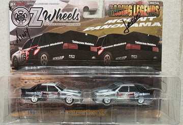 OZ WHEELS 1990 HOLDEN RACING TEAM 1ST & 5TH AUTOGRAPHED TWIN SET - RAW CHASE EDITION - SERIES 2 - 1:64 SCALE DIECAST - DDA