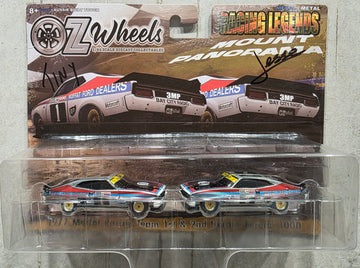 OZ WHEELS - 1977 MOFFAT RACING TEAM 1ST & 2ND HARDIE - AUTOGRAPHED FERODO BATHURST - 1:64 SCALE TWIN SET - RAW CHASE EDITION - SERIES 2 - DDA