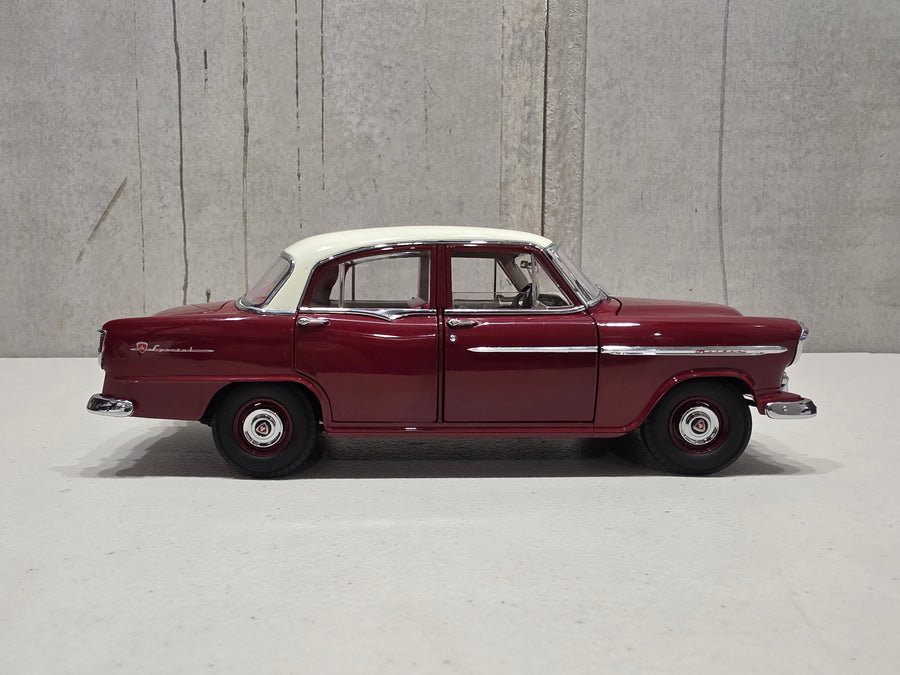 HOLDEN FE SPECIAL - CASCADE WHITE OVER ETNA MAROON - 1:18 SCALE DIECAST MODEL