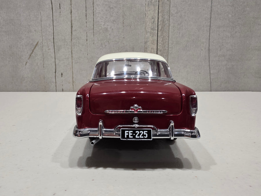 HOLDEN FE SPECIAL - CASCADE WHITE OVER ETNA MAROON - 1:18 SCALE DIECAST MODEL