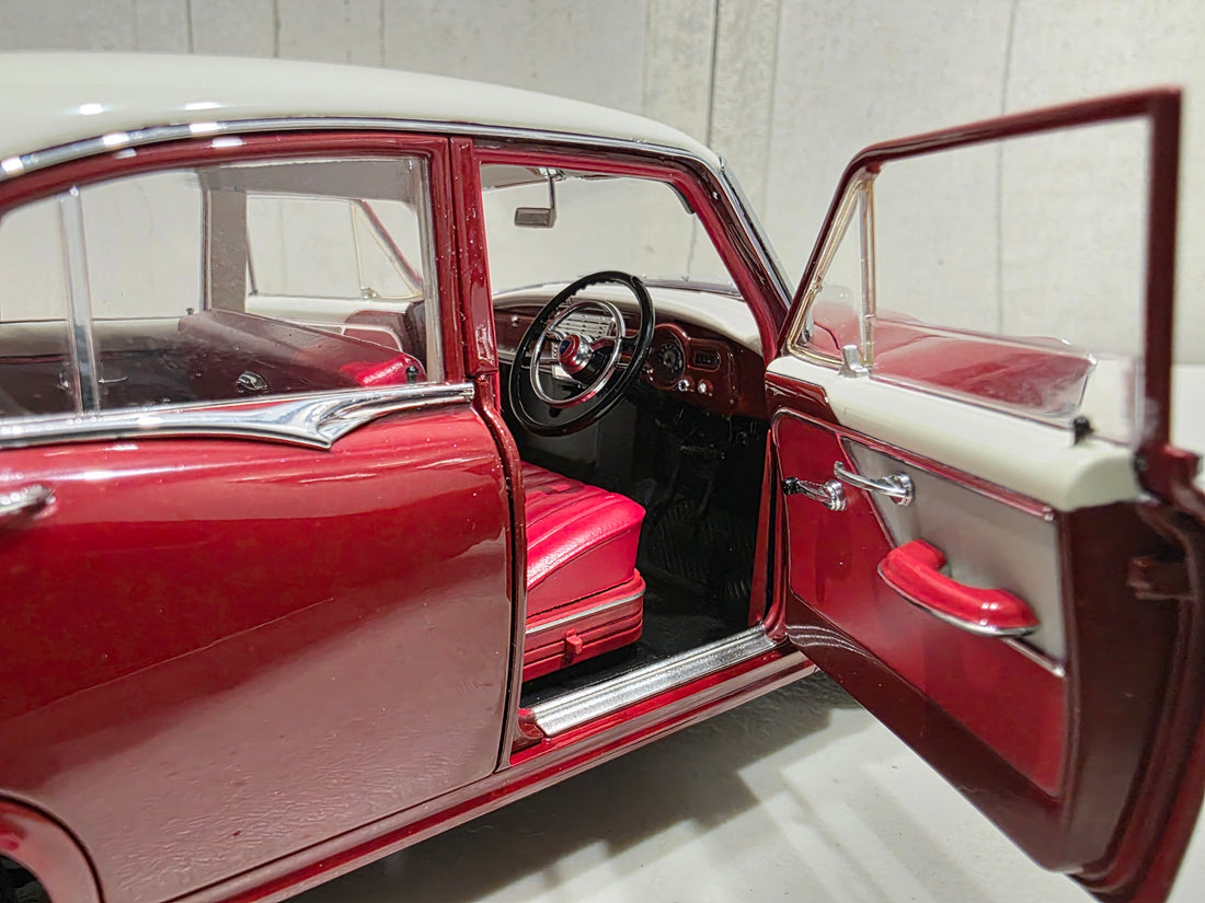 HOLDEN FE SPECIAL - CASCADE WHITE OVER ETNA MAROON - 1:18 SCALE DIECAST MODEL
