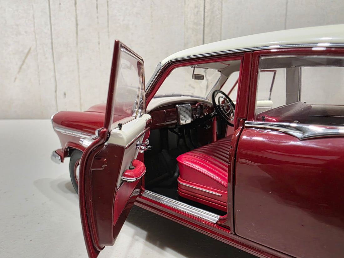 HOLDEN FE SPECIAL - CASCADE WHITE OVER ETNA MAROON - 1:18 SCALE DIECAST MODEL