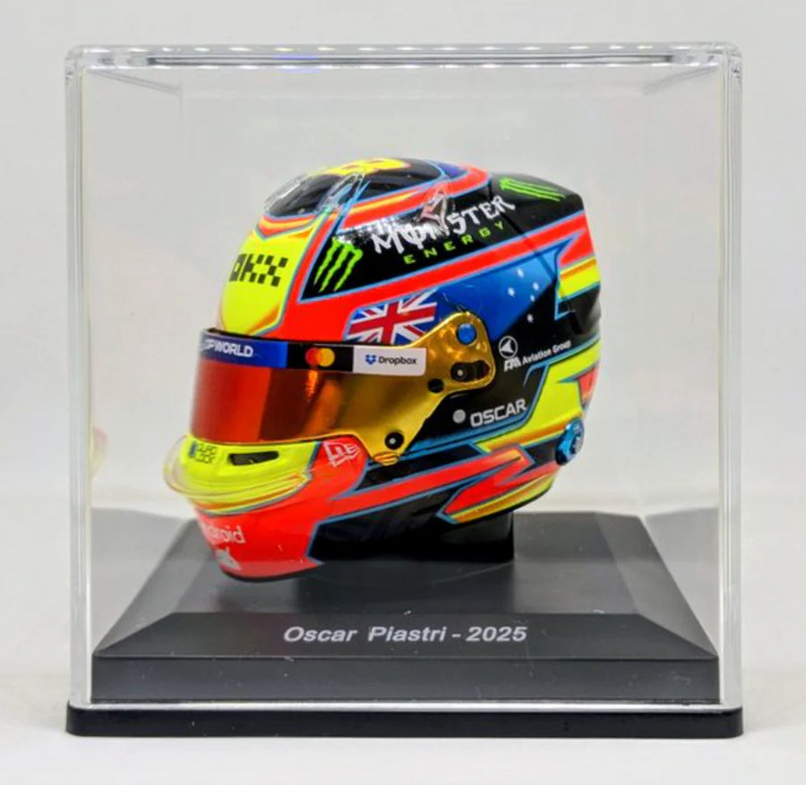 *PRE-ORDER* Oscar Piastri McLaren - 2025 - 1.5 Scale Resin Model Helmet - Spark