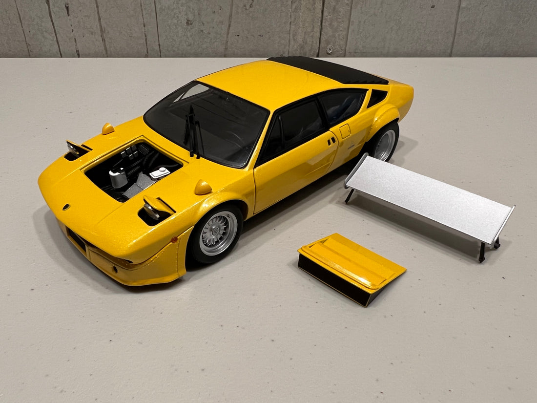 Lamborghini Urraco Rally - Yellow Pearl - 1:18 Scale Diecast Model Car - Kyosho