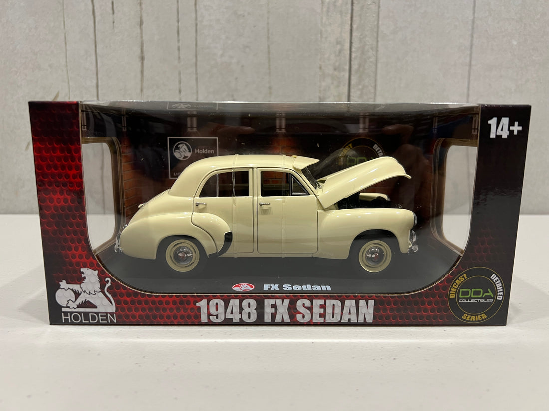 1948 CREAM FX HOLDEN SEDAN - 1:24 SCALE DIECAST MODEL - DDA