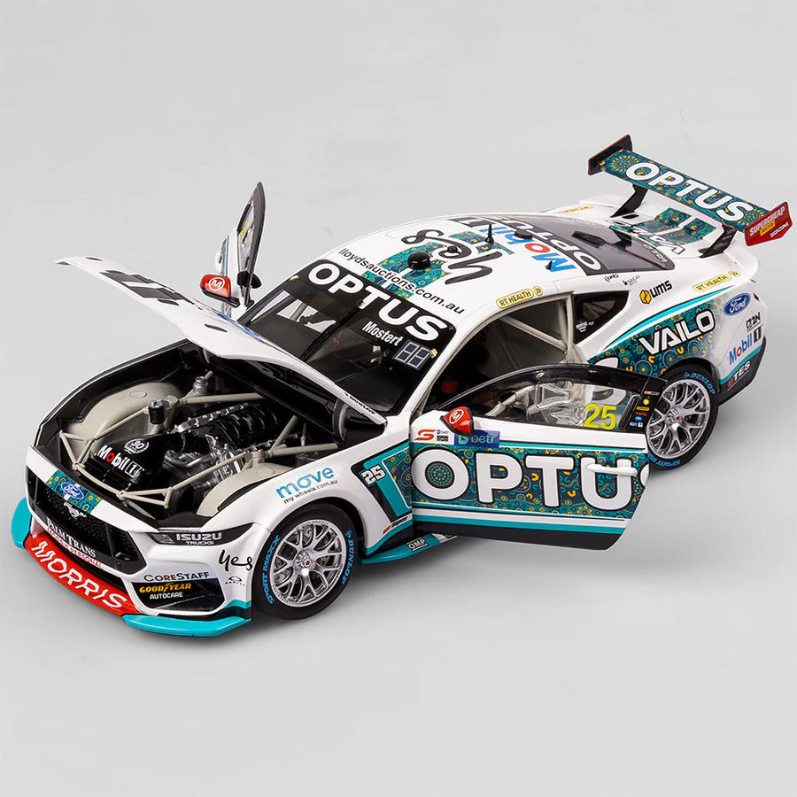 Chaz Mostert - Mobil 1 Optus Racing #25 Ford Mustang GT - 2023 Darwin Triple Crown Indigenous Round -1:18 Scale Diecast Model - Authentic Collectables
