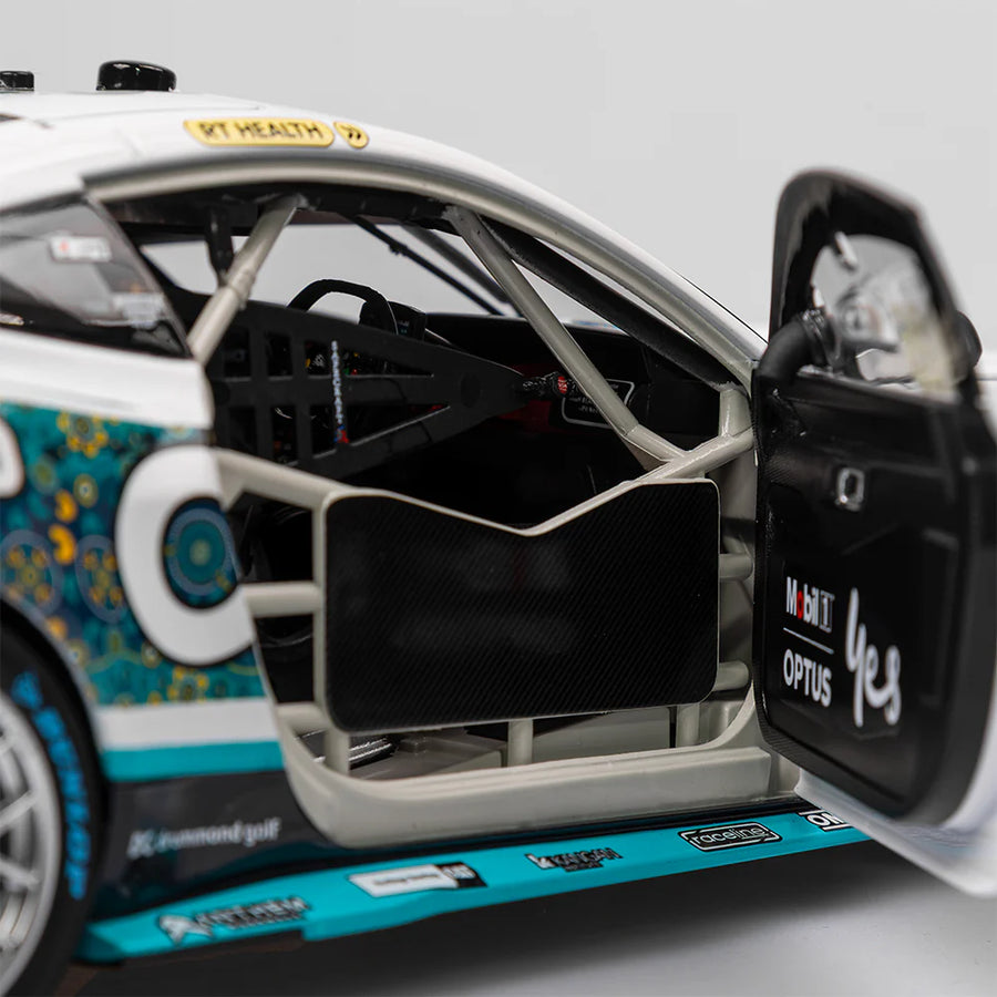 Chaz Mostert - Mobil 1 Optus Racing #25 Ford Mustang GT - 2023 Darwin Triple Crown Indigenous Round -1:18 Scale Diecast Model - Authentic Collectables