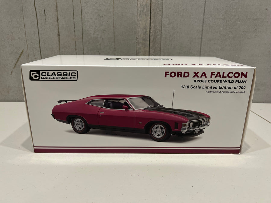 FORD XA FALCON RPO83 COUPE - WILD PLUM 1:18 DIECAST MODEL