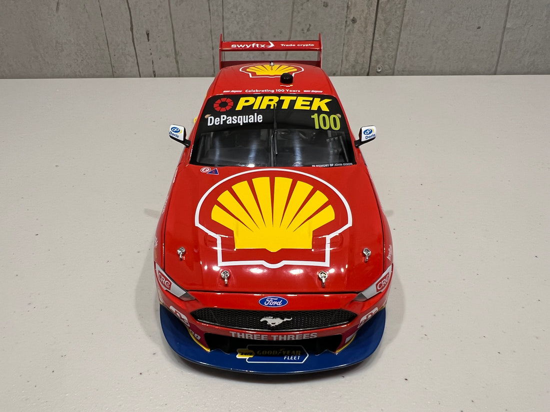 Anton De Pasquale / Tony D'Alberto 1:18 Shell V-Power Racing Team #100 Ford Mustang GT - 2022 Repco Bathurst 1000 (DJR 1000 Races Livery) - Authentic Collectables  - RRP $275 NOW $225