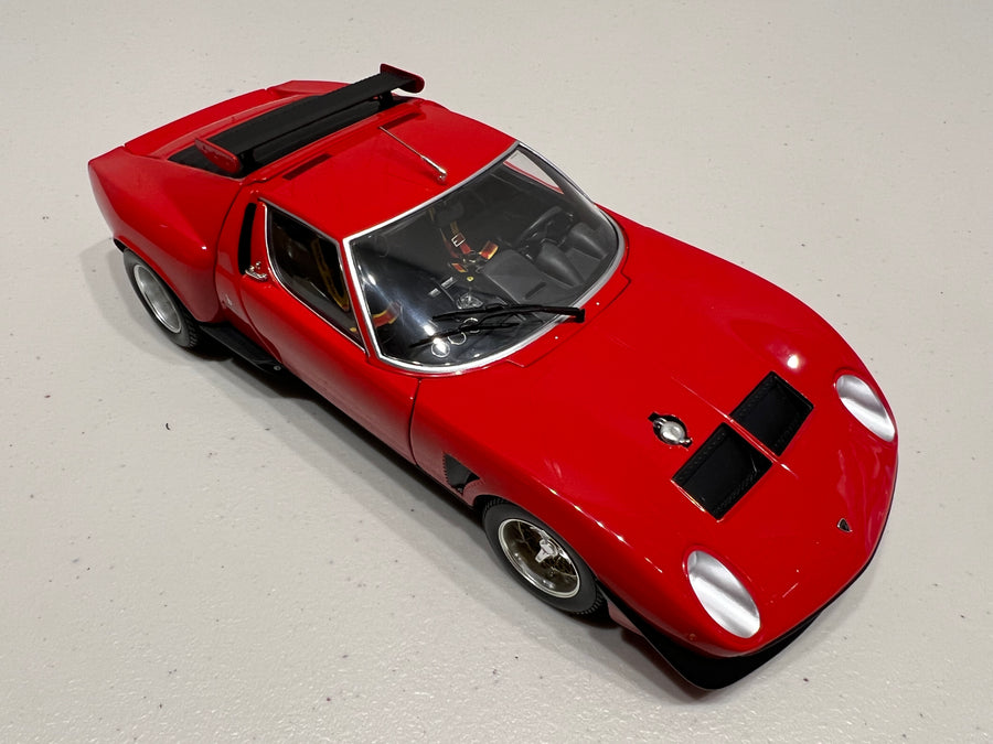 Lamborghini Miura SVR - Red / Black - 1:18 Scale Diecast Model Car - Kyosho