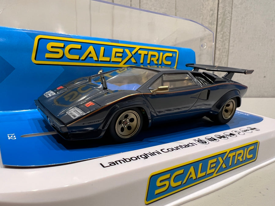 Scalextric Lamborghini Countach Blue and Gold