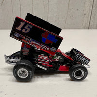 2022 #15 SAGE / CARQUEST SPRINT CAR - DONNY SCHATZ 1:50 SCALE DIECAST - CHROME - TEAM EXECUTIVE