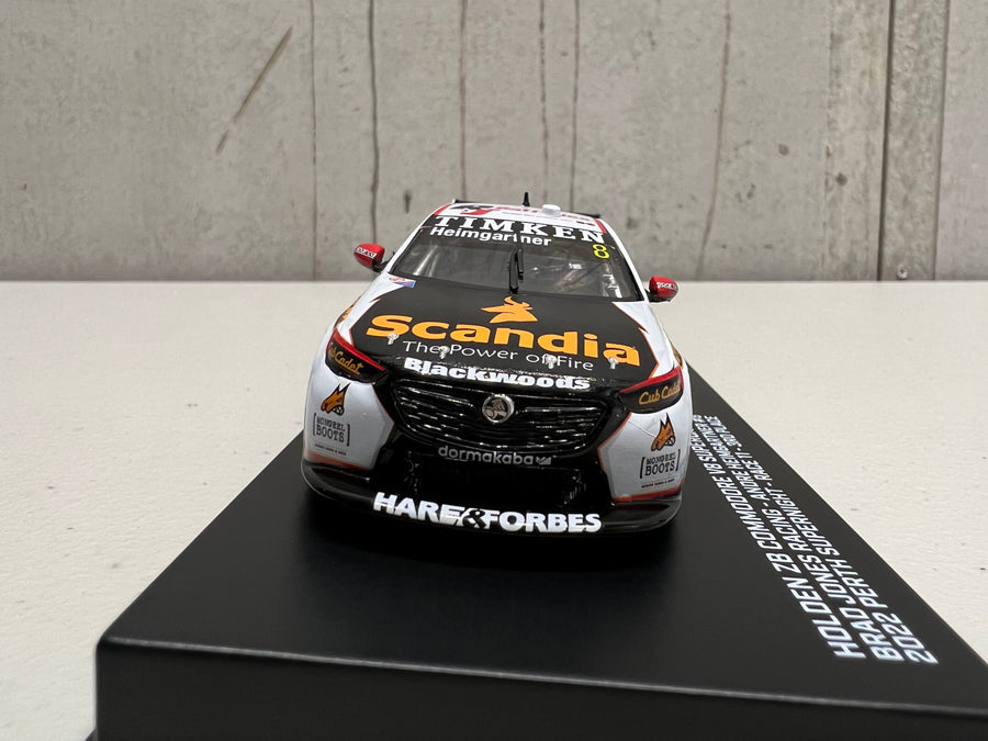 HOLDEN ZB COMMODORE - BJR - ANDRE HEIMGARTNER #8 R&J Batteries/Scandia - Bunnings Trade Perth Supernight Race 11 3RD PLACE - 1:43 Scale Diecast Model Car - BIANTE