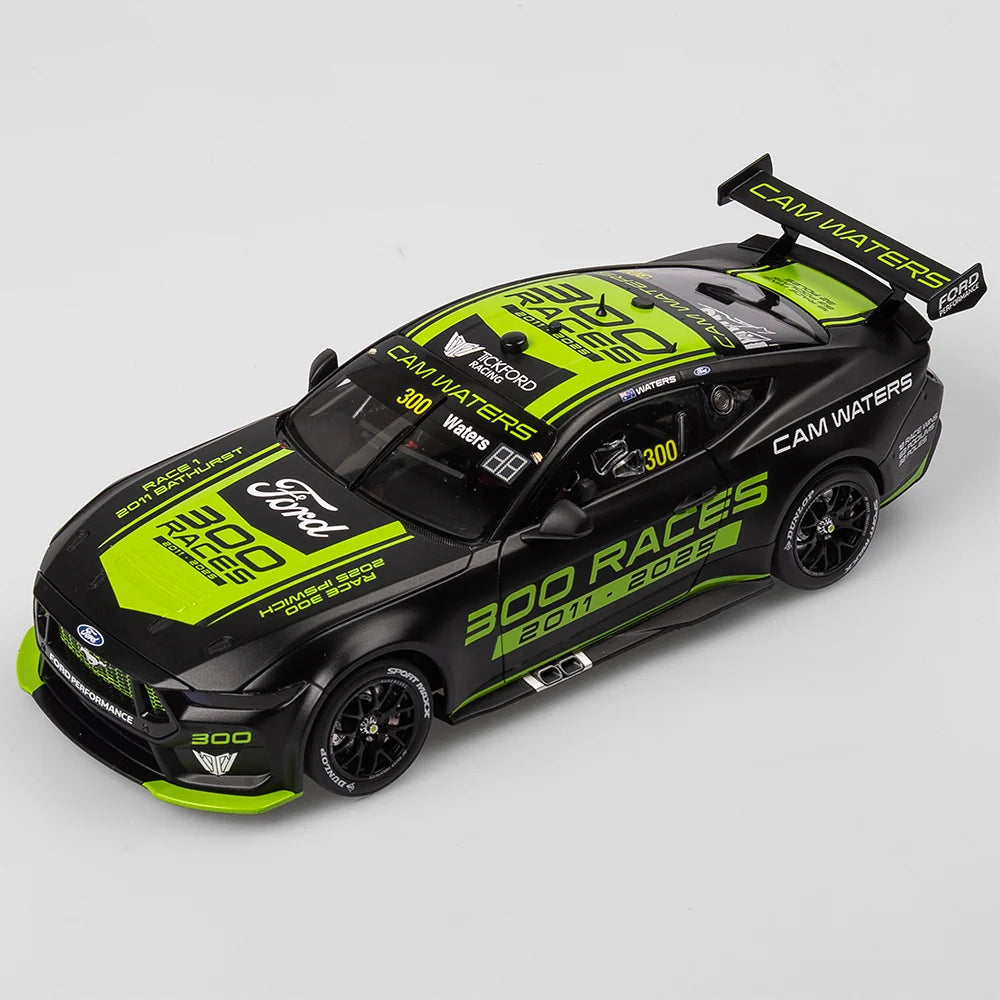 Cam Waters - Tickford Racing #300 Ford Mustang GT - Cam Waters 300 Races Special Edition - 1:18 Scale Diecast Model - Authentic Collectables