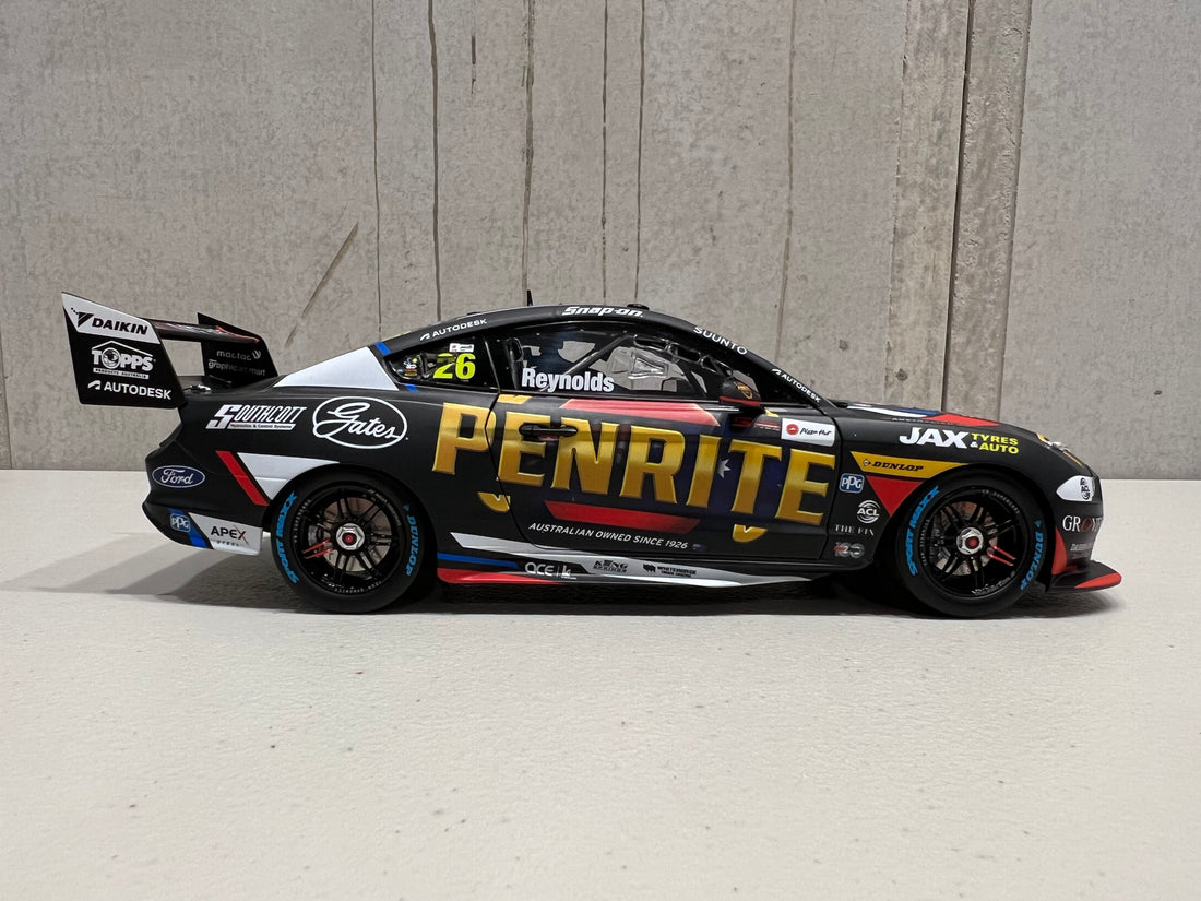 David Reynolds - Penrite Racing #26 Ford Mustang GT - 2022 Repco Supercars Championship Season - 1:18 Scale Diecast Model - AUTHENTIC COLLECTABLES