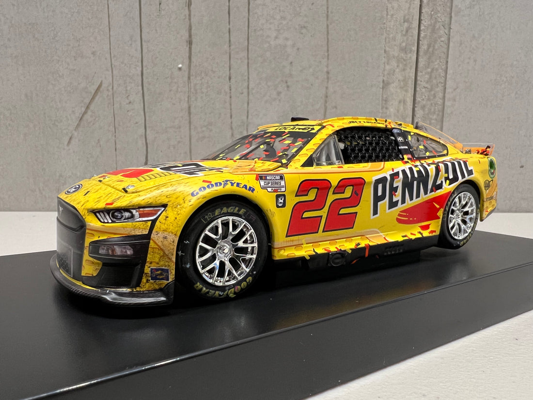 JOEY LOGANO 2022 PENNZOIL LAS VEGAS RACED WIN 1:24 ELITE DIECAST