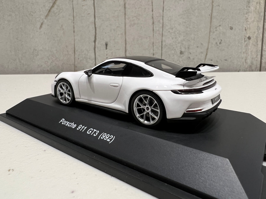 Porsche 992 GT3 White - 1:43 Scale Resin Model Car - Spark