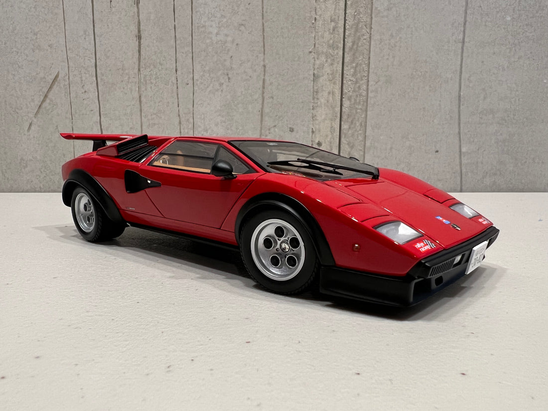 Lamborghini Countach Walter Wolf - Red - 1:18 Scale Diecast Model Car - KYOSHO