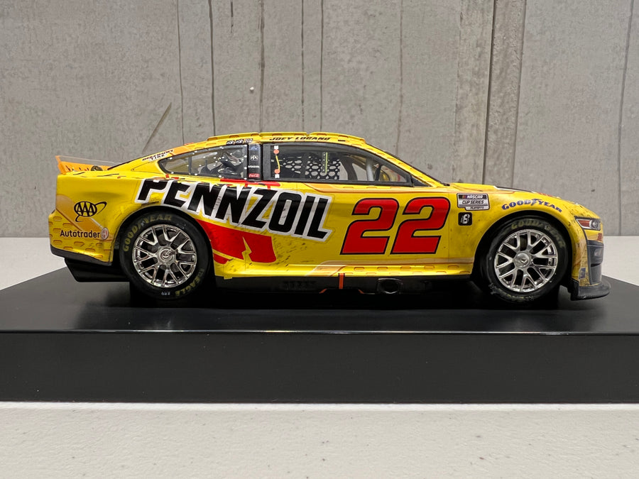 JOEY LOGANO 2022 PENNZOIL LAS VEGAS RACED WIN 1:24 ELITE DIECAST