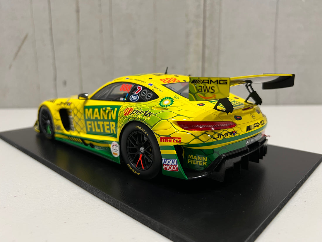 MERCEDES-AMG GT3 - 2022 BATHURST  12-HOUR - TRIPLE EIGHT RACE  ENGINEERING #888 - FEENEY/VAN  GISBERGEN/IBRAHIM - 3RD PLACE - 1:18 SCALE