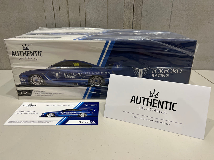 Ford Mustang GT - Tickford Racing 100 Poles Celebration Livery - 1:12 Scale Model - Authentic Collectables
