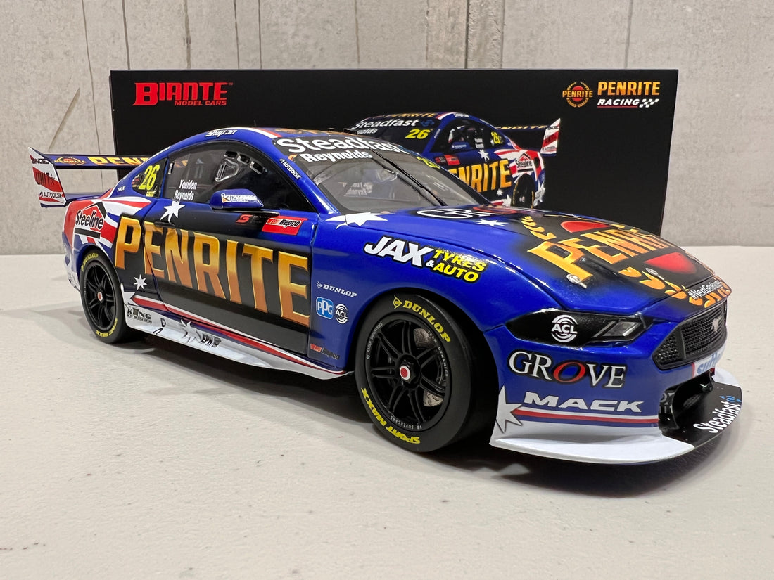 FORD GT MUSTANG - PENRITE RACING - REYNOLDS/YOULDEN #26 - REPCO Bathurst 1000 - 1:18 Scale Diecast Model Car - BIANTE