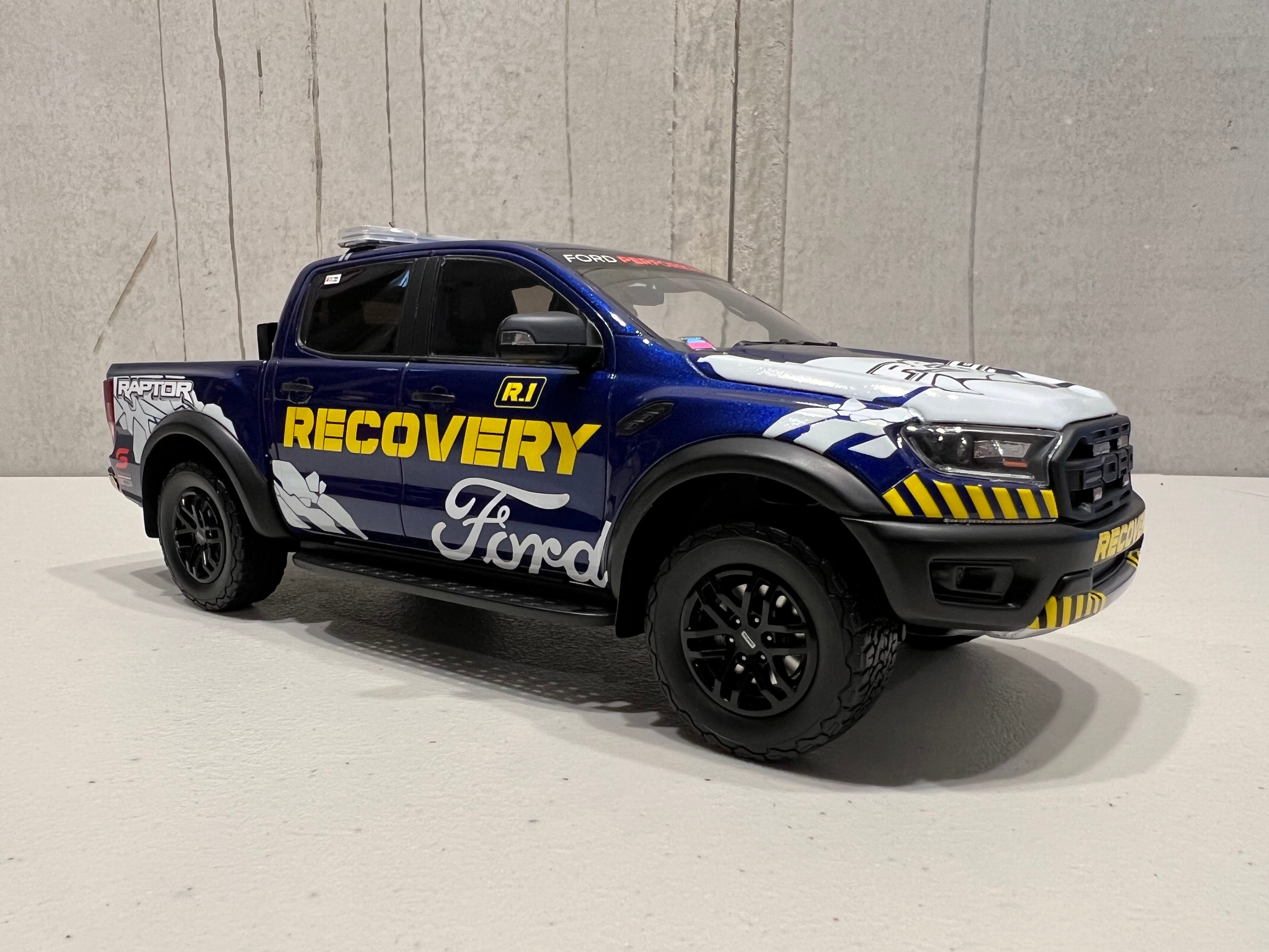 Ford Ranger Raptor - Supercars Recovery Vehicle 1:18 Resin Model - Aut